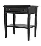 Noir Oxford 1-Drawer Side Table GTAB247HB