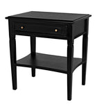 Noir Oxford 1-Drawer Side Table GTAB247HB