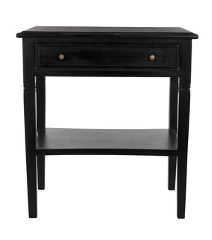 Noir Oxford 1-Drawer Side Table GTAB247HB