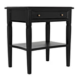 Noir Oxford 1-Drawer Side Table GTAB247HB