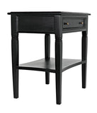 Noir Oxford 1-Drawer Side Table GTAB247HB