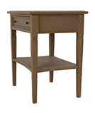 Noir Oxford 1-Drawer Side Table GTAB247WEA