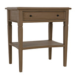 Noir Oxford 1-Drawer Side Table GTAB247WEA