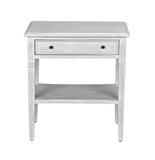 Noir Oxford 1-Drawer Side Table GTAB247WH