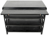 Noir Sutton Criss-Cross Side Table GTAB252HB