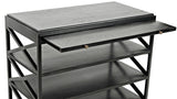 Noir Sutton Criss-Cross Side Table GTAB252HB