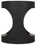 Noir Eclipse Round Side Table GTAB302MTB