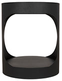 Noir Eclipse Round Side Table GTAB302MTB