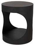 Noir Eclipse Round Side Table GTAB302MTB