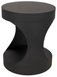 Noir Eclipse Round Side Table GTAB302MTB