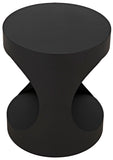 Noir Eclipse Round Side Table GTAB302MTB