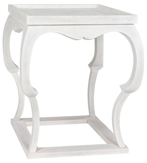 Noir Bellini Side Table GTAB326WH