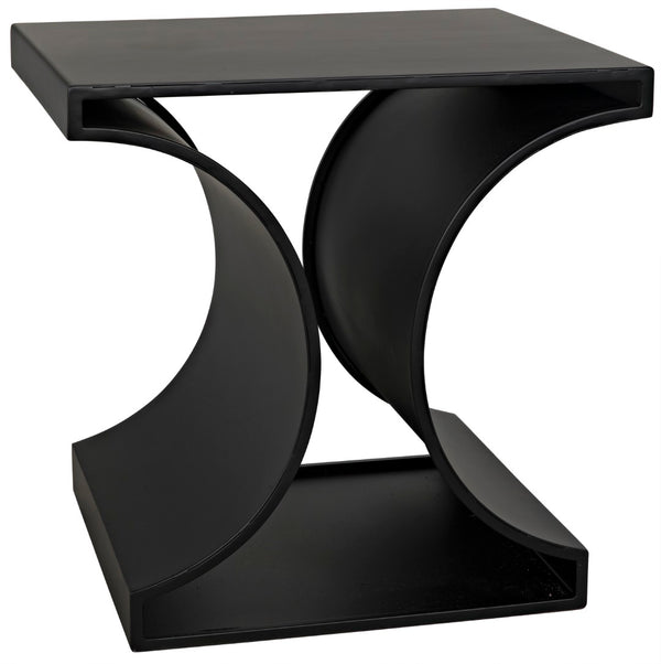 Noir Alec Side Table GTAB358MTB