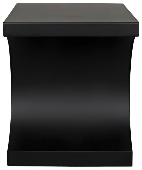 Noir Alec Side Table GTAB358MTB