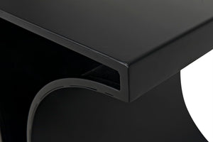 Noir Alec Side Table GTAB358MTB