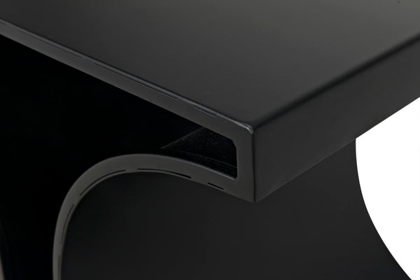 Noir Alec Side Table GTAB358MTB
