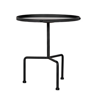 Noir Paige Side Table GTAB393MTB