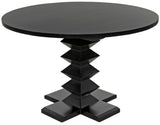 Noir Zig-Zag Dining Table GTAB472HB-48