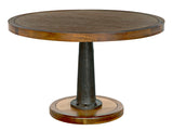 Yacht Dining Table with Cast Iron Pedestal