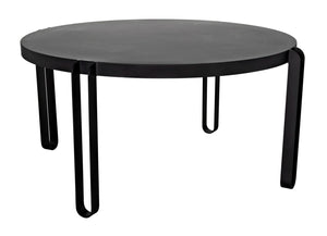 Noir Marcellus Dining Table GTAB563MTB-L