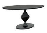 Noir Katana Oval Dining Table GTAB565MTB