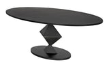 Noir Katana Oval Dining Table GTAB565MTB