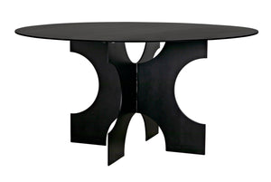 Noir Element Dining Table GTAB568MTB