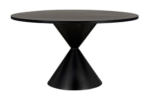 Noir Hourglass Dining Table GTAB578MTB