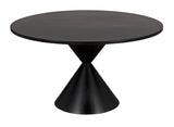 Noir Hourglass Dining Table GTAB578MTB