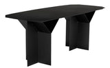 Noir Darius Dining Table/Desk GTAB591MTB