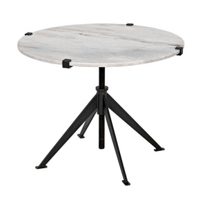 Noir Edith Adjustable Side Table GTAB679MTB-L