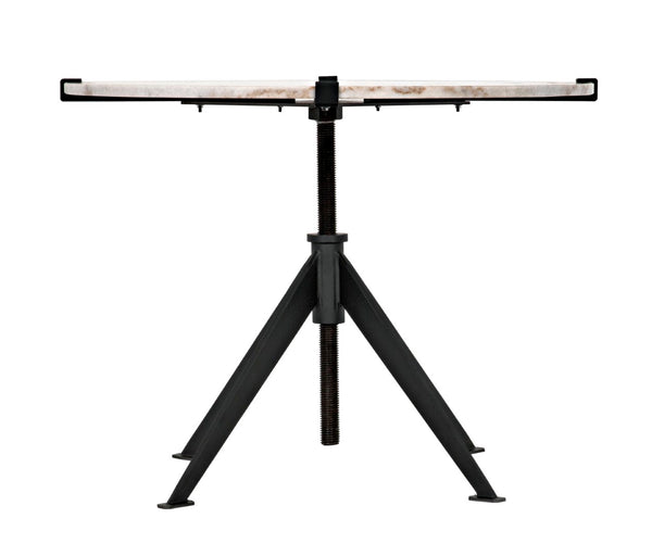 Noir Edith Adjustable Side Table GTAB679MTB-L