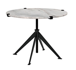 Noir Edith Adjustable Side Table GTAB679MTB-L