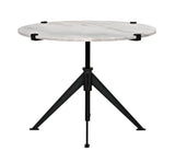 Noir Edith Adjustable Side Table GTAB679MTB-L