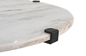 Noir Edith Adjustable Side Table GTAB679MTB-L