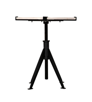 Noir Edith Adjustable Side Table GTAB679MTB-S
