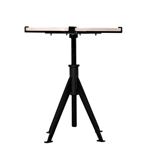 Noir Edith Adjustable Side Table GTAB679MTB-S