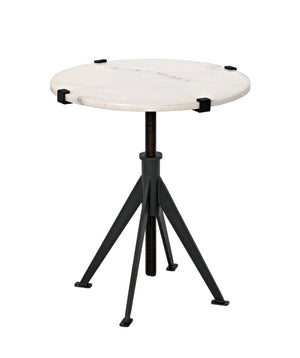Noir Edith Adjustable Side Table GTAB679MTB-S