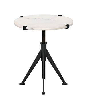Noir Edith Adjustable Side Table GTAB679MTB-S