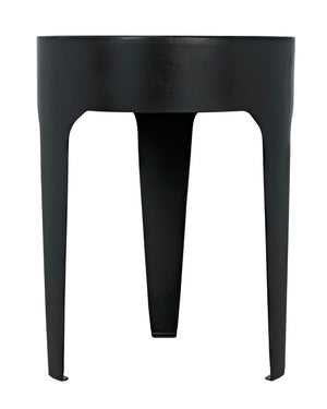 Noir Cylinder Side Table GTAB693MTB