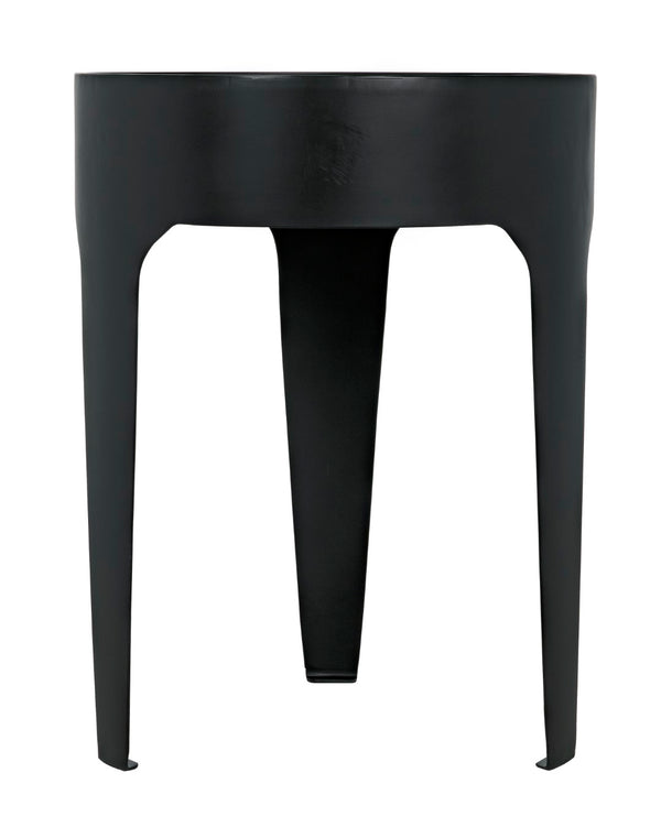 Noir Cylinder Side Table GTAB693MTB