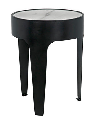 Noir Cylinder Side Table GTAB693MTB