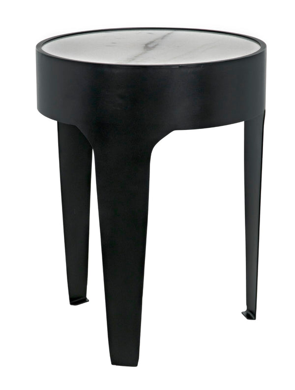 Noir Cylinder Side Table GTAB693MTB