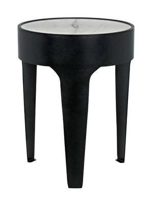 Noir Cylinder Side Table GTAB693MTB