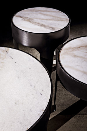 Noir Cylinder Side Table GTAB694MTB