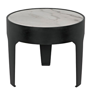 Noir Cylinder Side Table GTAB694MTB