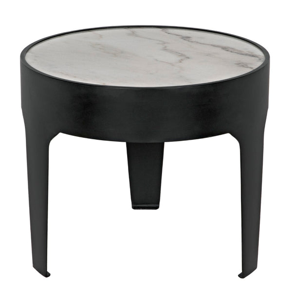 Noir Cylinder Side Table GTAB694MTB