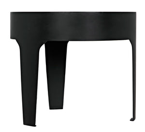 Noir Cylinder Side Table GTAB694MTB
