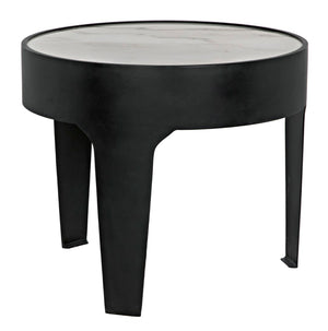 Noir Cylinder Side Table GTAB694MTB