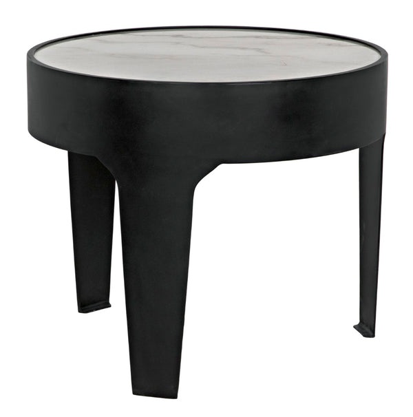Noir Cylinder Side Table GTAB694MTB